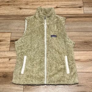 Patagonia Los Gatos Vest SZ XL Tan Sherpa Fleece Full Zip